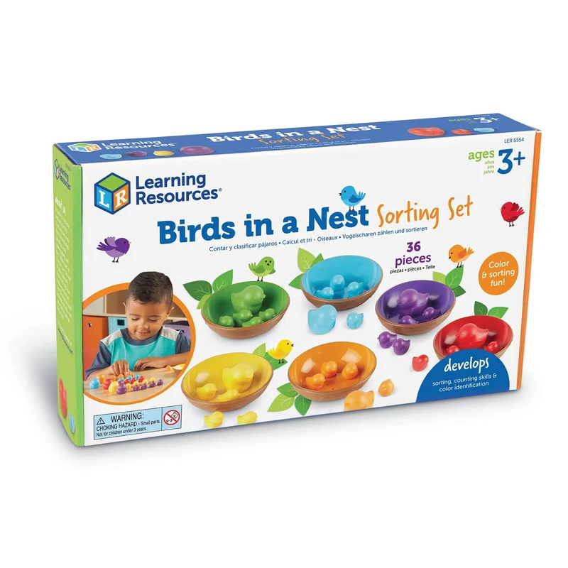 Learning Resources Bird Nests Sorting and Counting Set
