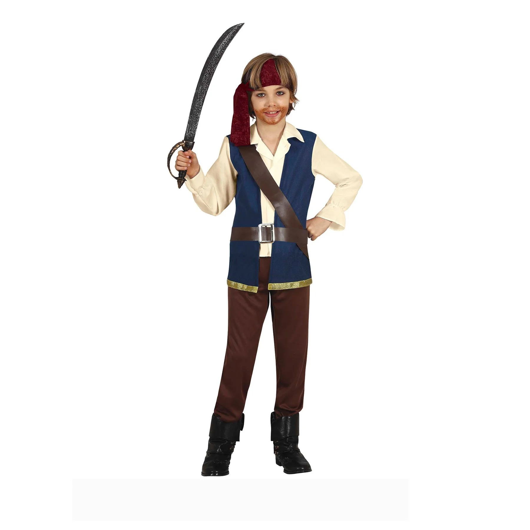 Pirate costume, for 7-9 year-old children
