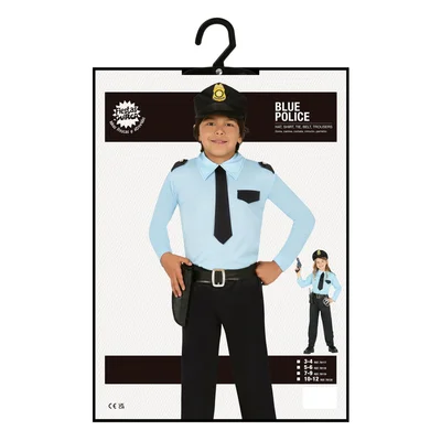 Police Officer Costume, for Children 10-12 Years