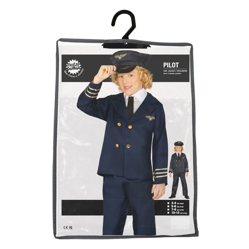 Pilot Costume, for Children 7-9 Years
