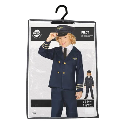 Pilot Costume, for Children 7-9 Years