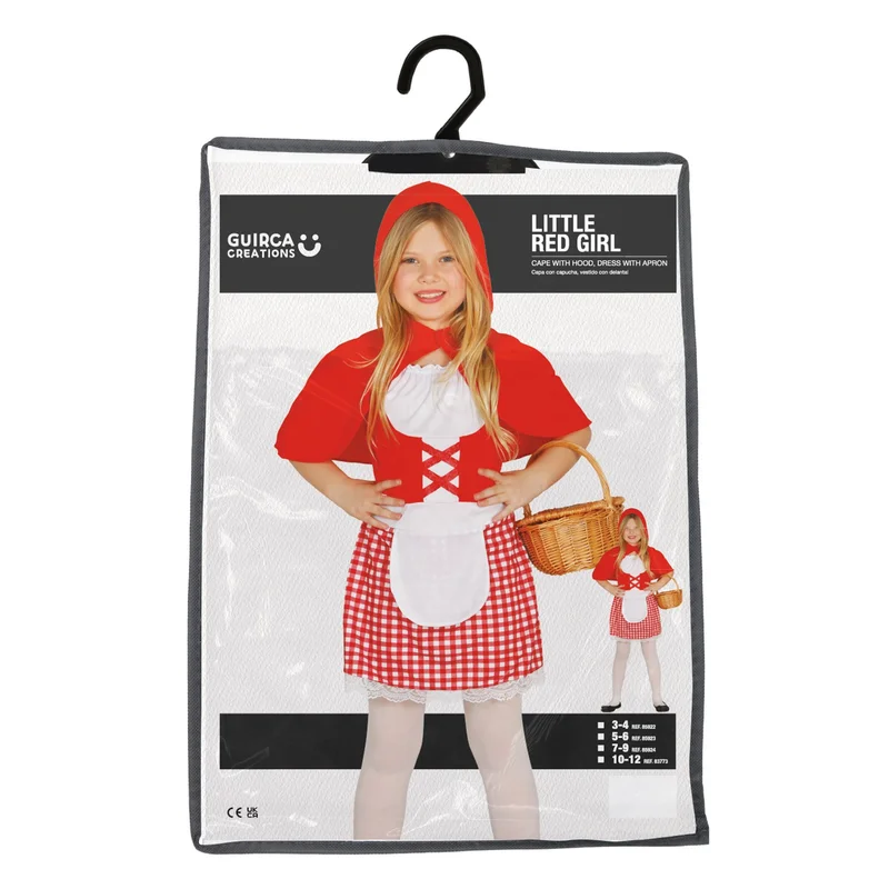 Little Red Riding Hood Costume, for children 7–9 years
