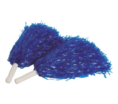Cheerleader pom-poms, 80 g, blue, 2 pcs