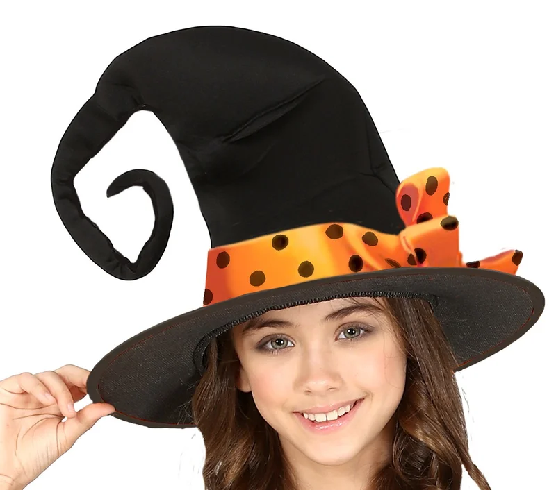Witch costume, orange, for 5–6 year-old children