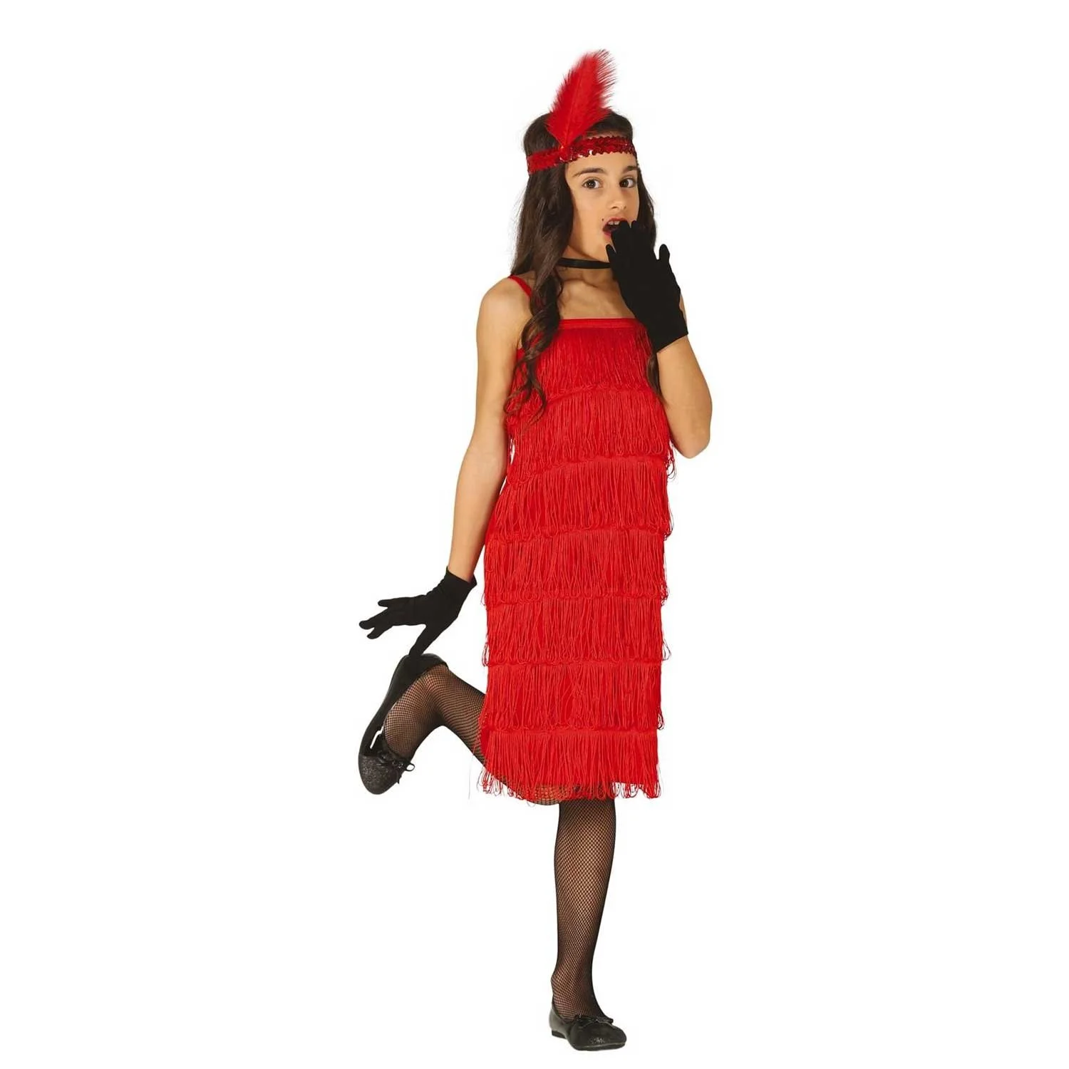 Cabaret Girl costume, with headband, for 5–6-year-old children