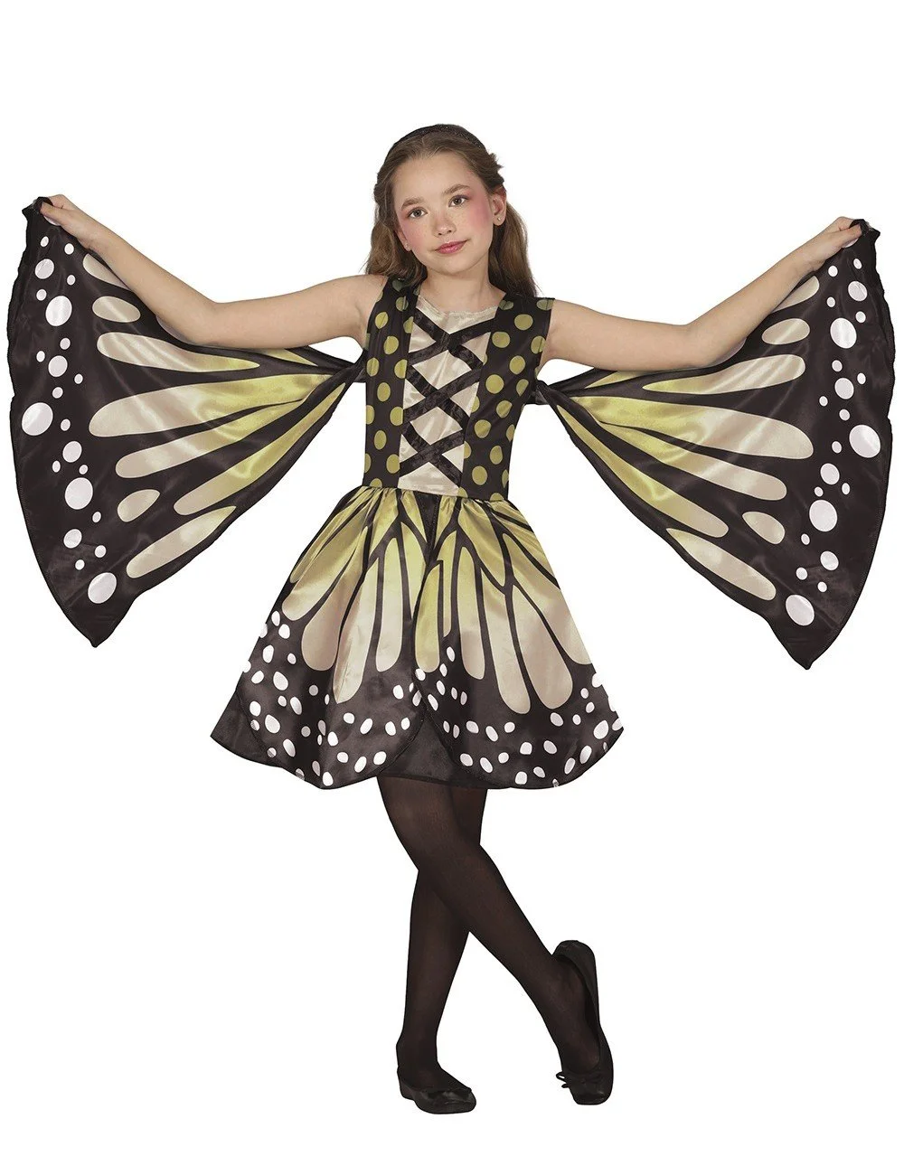 Butterfly costume, for 10–12-year-old children, yellow