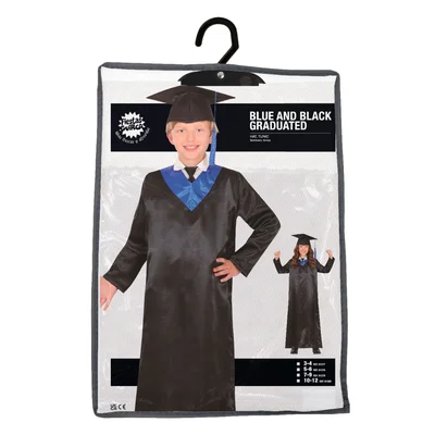 Costume Toga, black-blue, for 5-6 year-old children