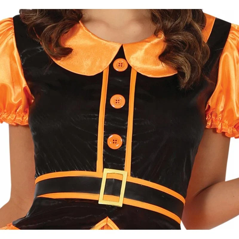 Witch costume, size S, orange
