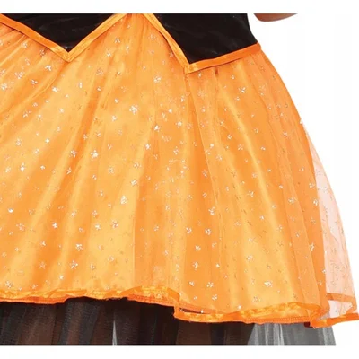 Witch costume, size S, orange