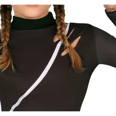 Cat costume, black, for 10–12-year-old children