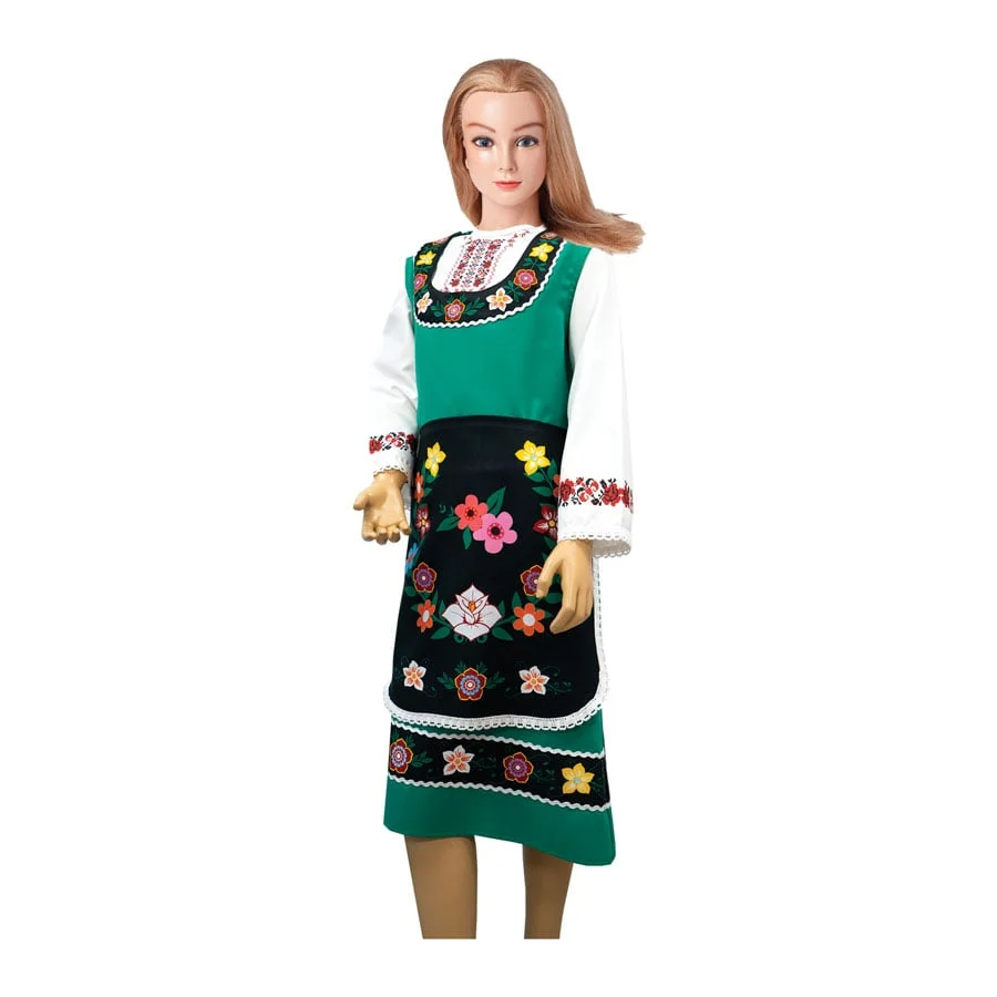 Apron Danaya, traditional costume, printed, age 8