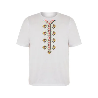 T-shirt with folklore motifs, short sleeve, children’s, model 3, age 14 years