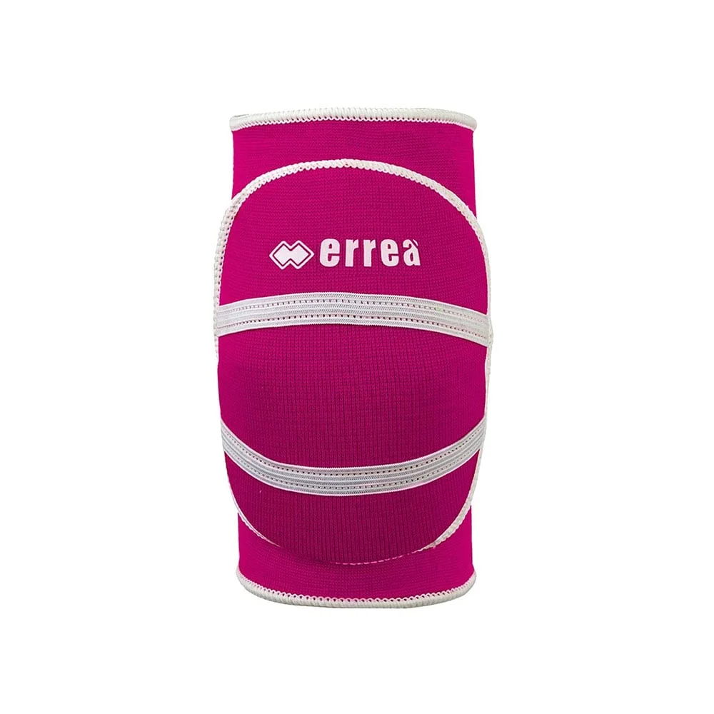 Knee pads Errea Atena, size S, 33–35 cm, fuchsia