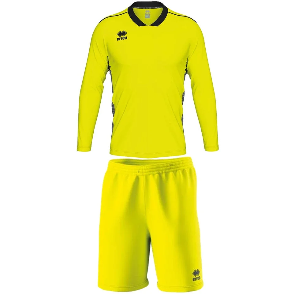 Goalkeeper kit Errea Jerzy, kids, size XXS (134–144 cm), neon yellow
