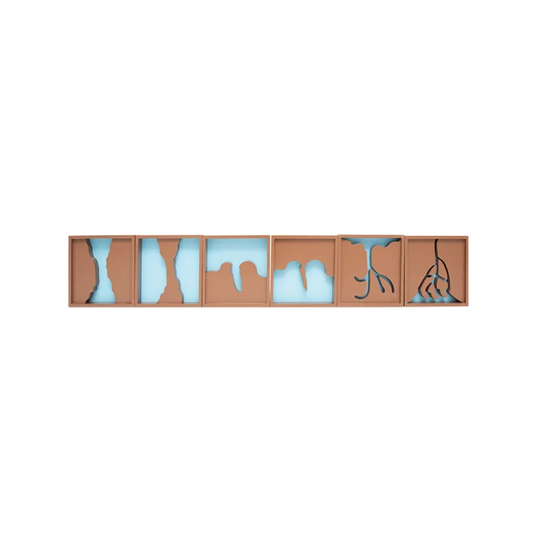 Nowa Szkola Montessori Tiles, relief, with land shapes