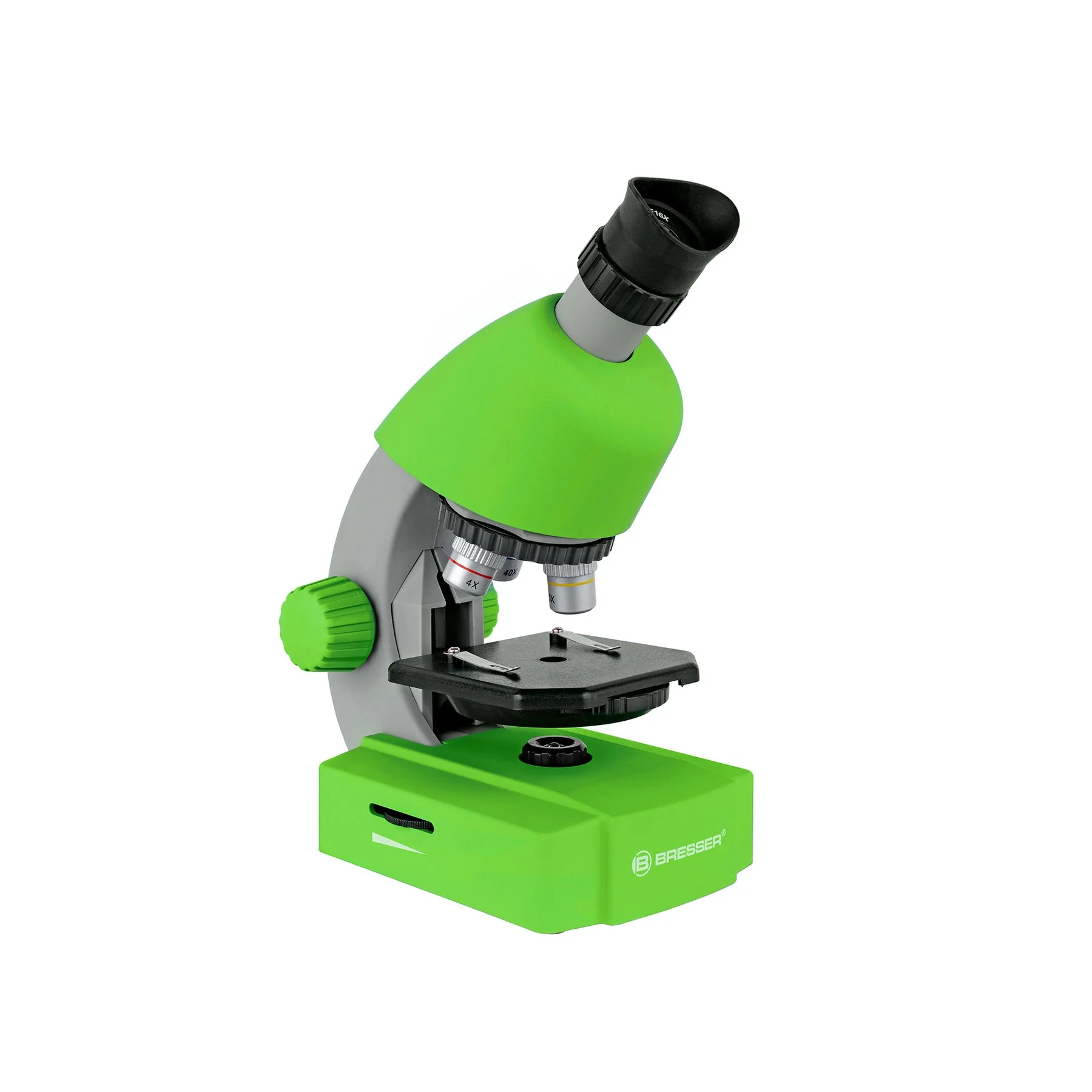 Bresser Microscope, children’s, magnification 40 - 640x, green