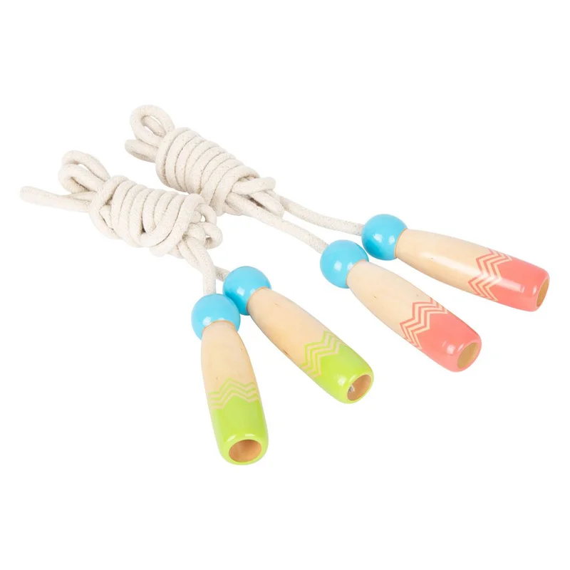 Small Foot Jump rope set, with wooden handles, 2 pcs
