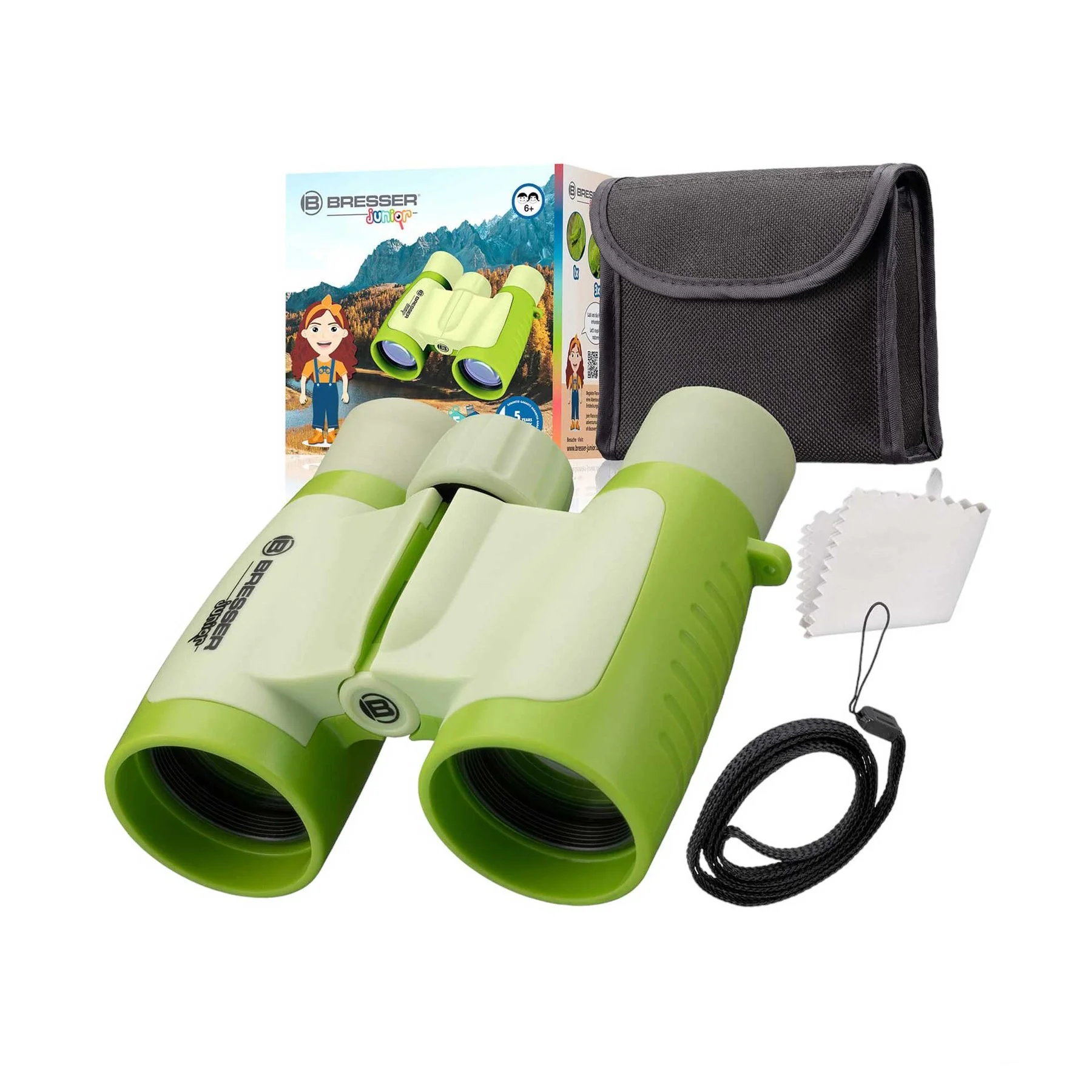 Bresser Binoculars, 3 x 30, kids, green