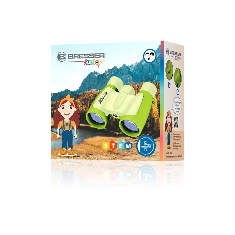 Bresser Binoculars, 3 x 30, kids, green
