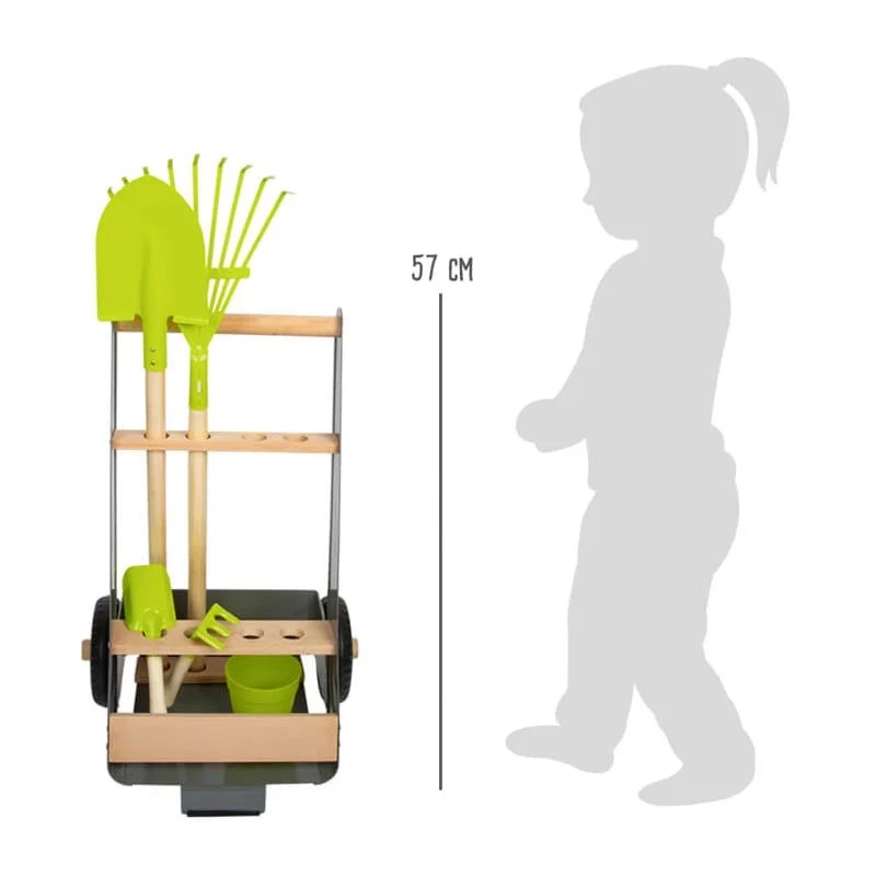 Small Foot Garden Tools Cart Set, Wooden