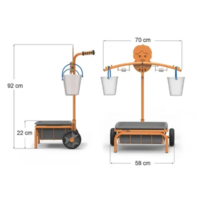 Beleduc Balance scale, mobile, for outdoor play