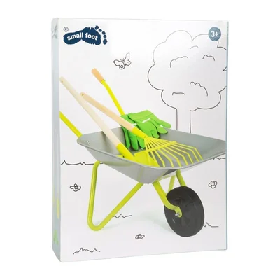 Small Foot Wheelbarrow with garden tools, 790 х 360 х 500 mm
