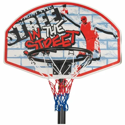 Basketball hoop, with adjustable height, 140–190 cm