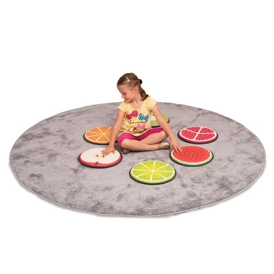 Nowa Szkola Fruit Cushions, soft, flat, 6 pieces