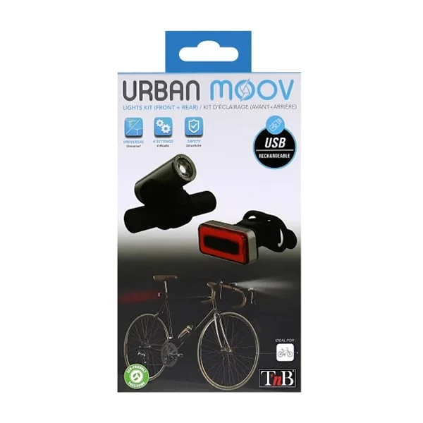 TNB Bike Light Set Urban Moov, 120 lm
