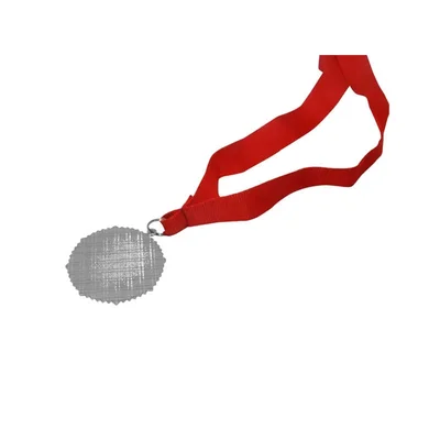BESTSUB Sublimation Medal with Ribbon, 60 mm, silver