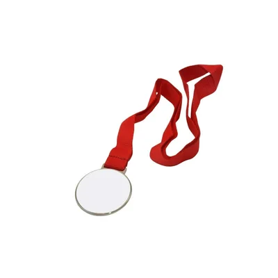 BESTSUB Sublimation Medal with Ribbon, 52 mm, silver
