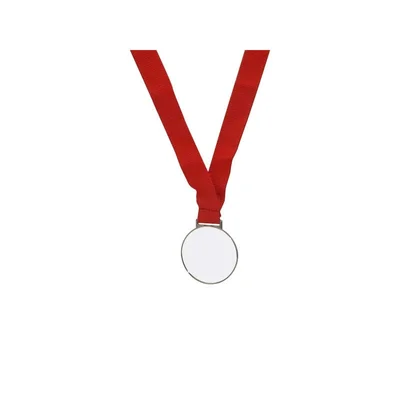 BESTSUB Sublimation Medal with Ribbon, 52 mm, silver