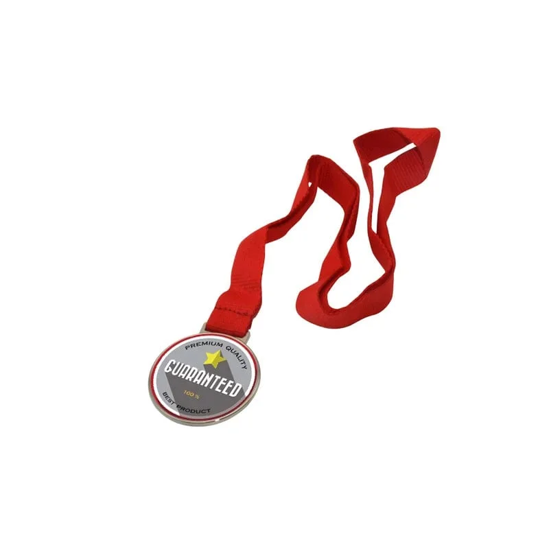 BESTSUB Sublimation Medal with Ribbon, 52 mm, silver