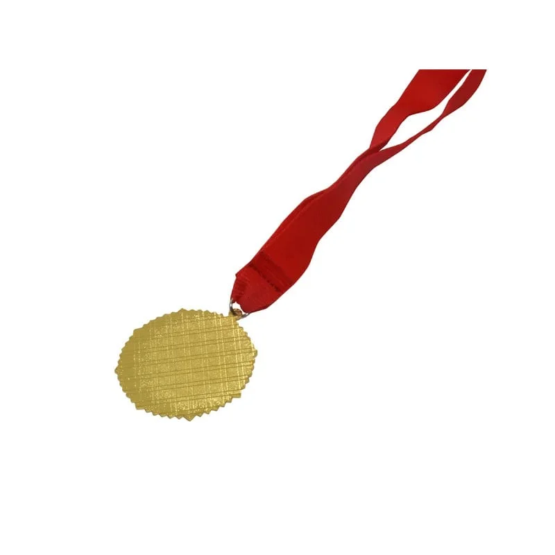 BESTSUB Sublimation Medal with Ribbon, 60 mm, gold