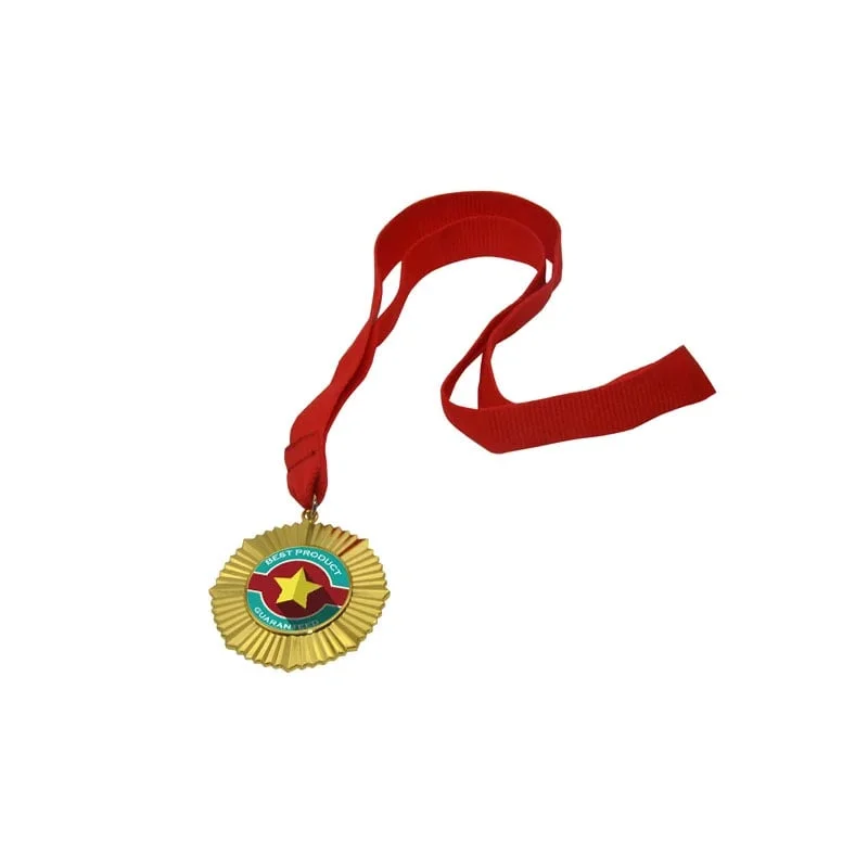 BESTSUB Sublimation Medal with Ribbon, 60 mm, gold