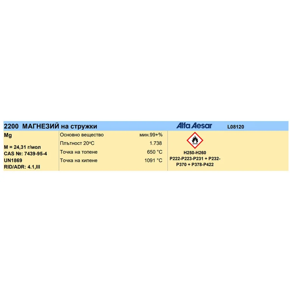Magnesium, 100 g