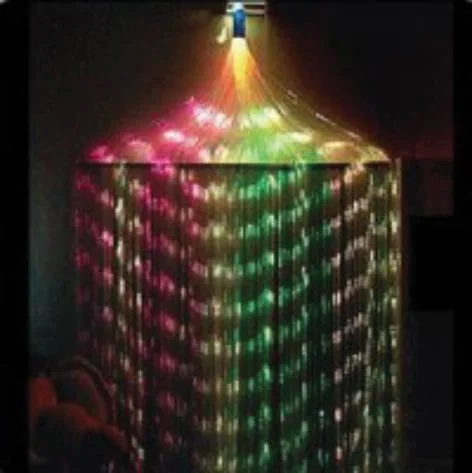 Nowa Szkola Fiber optic curtain Waterfall, with 150 fibers