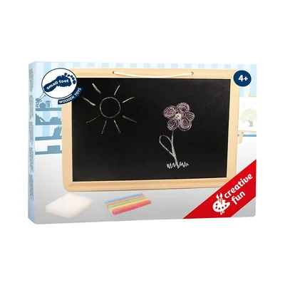 Small Foot Blackboard, with coloured chalks and sponge, 33 x 23 x 1 cm
