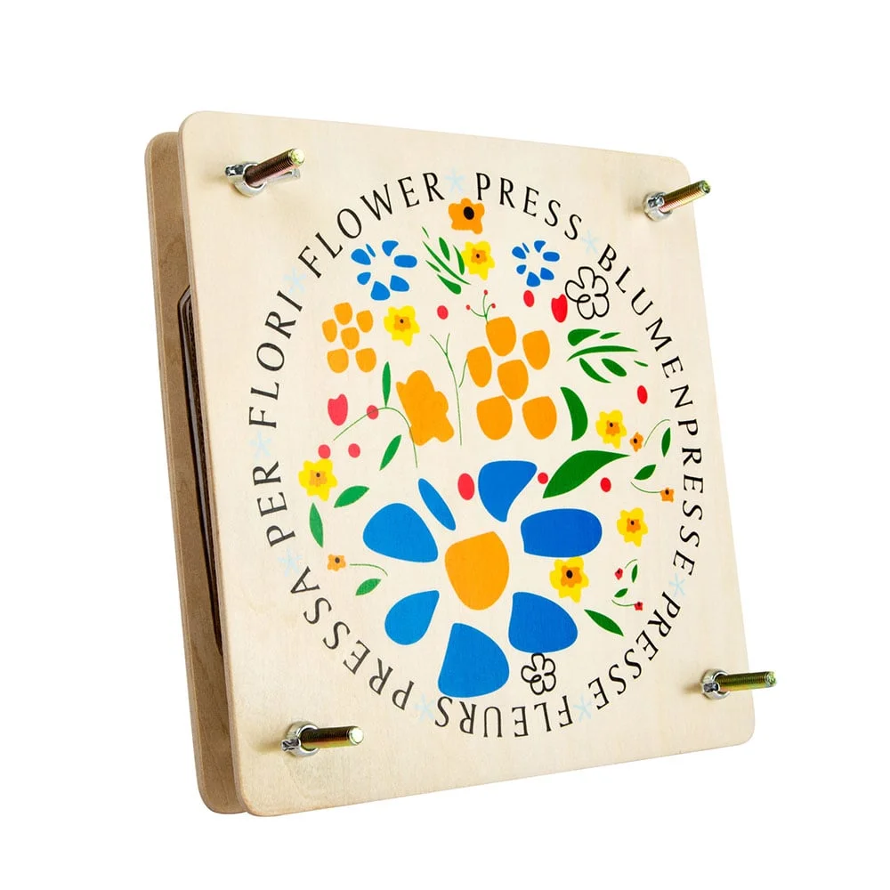 Small Foot Flower press, 18 x 18 x 5 cm