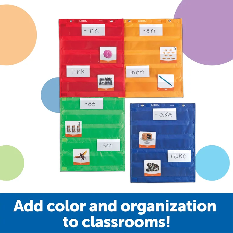 Learning Resources Магнитни табла, с джобове, 4 броя