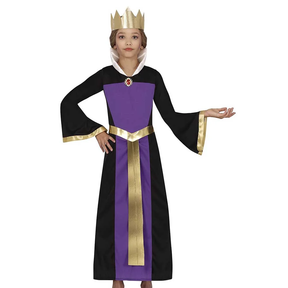 Queen costume, purple, for 5–6 year old children