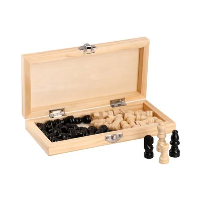 Ozzo Wooden Chess Set, 20 x 10 x 3.2 cm
