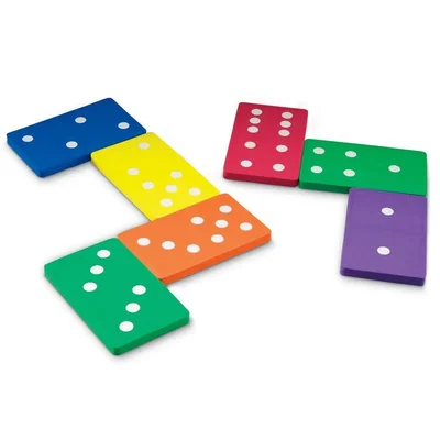 Learning Resources Домино, от пяна, голямо, 28 части