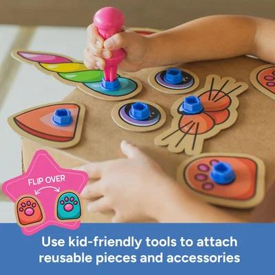 LER BOXINEERS EDUCATIONAL CARDBOARD GAME ANIMALS