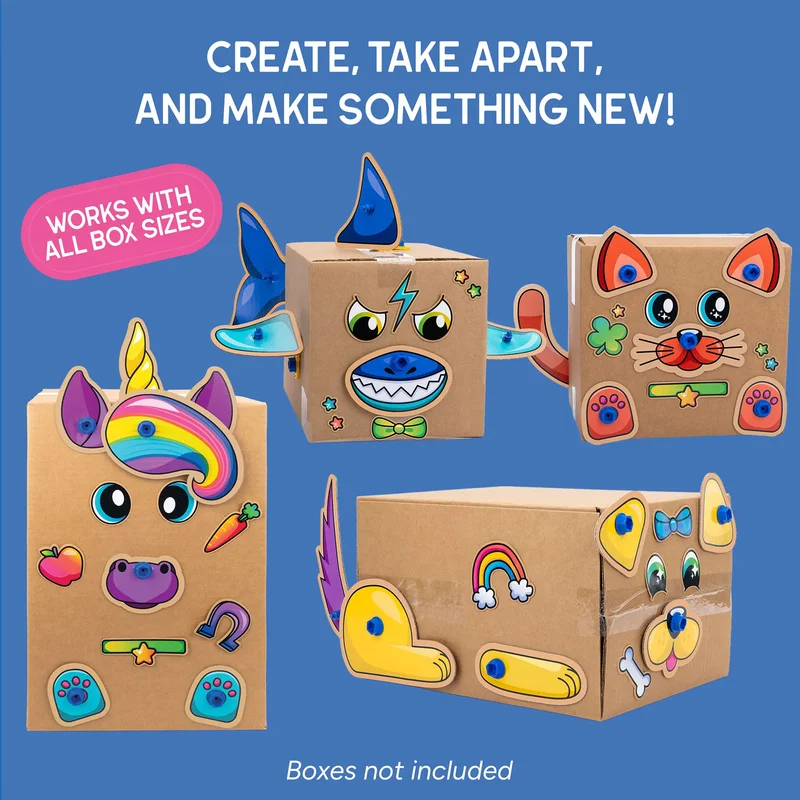 LER BOXINEERS EDUCATIONAL CARDBOARD GAME ANIMALS