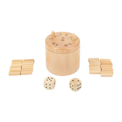 Small Foot Dice Game Super 6, wooden