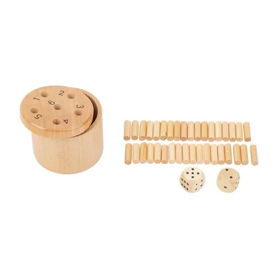 Small Foot Dice Game Super 6, wooden