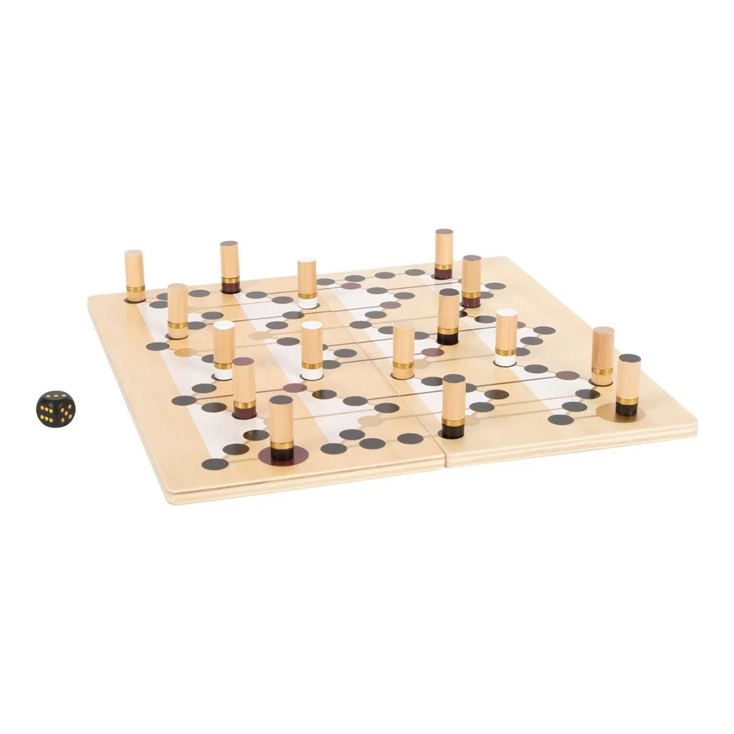 Small Foot Games Ludo and Snakes and Ladders, gold edition