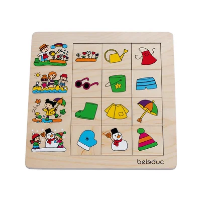 Beleduc Puzzle Seasons, sorting, wooden