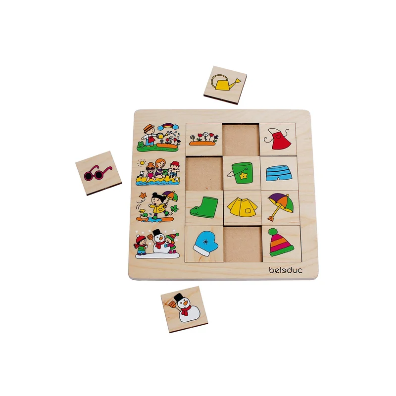 Beleduc Puzzle Seasons, sorting, wooden